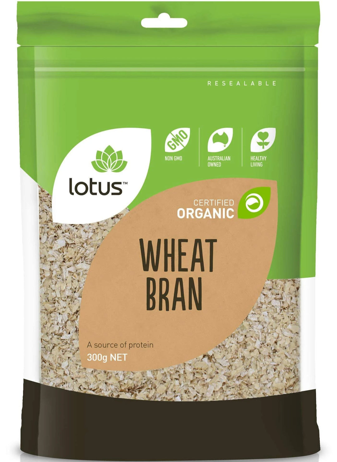 Lotus Organic Wheat Bran 300g