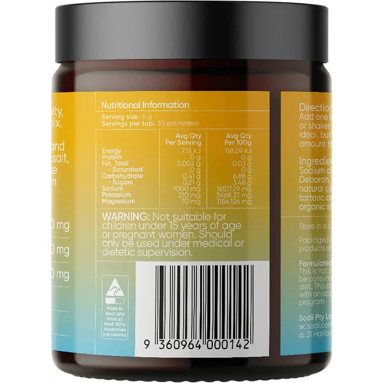 Sodii Everyday Hydration Salts Salty Pineapple 185g