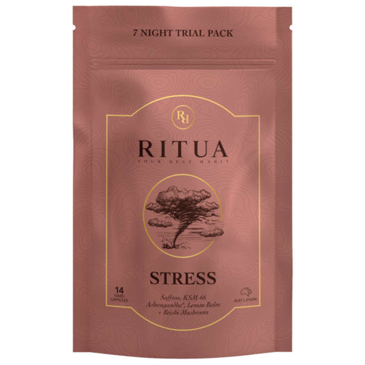 Ritua Stress 7 Day Ashwagandha, Lemon Balm & Reishi 14c