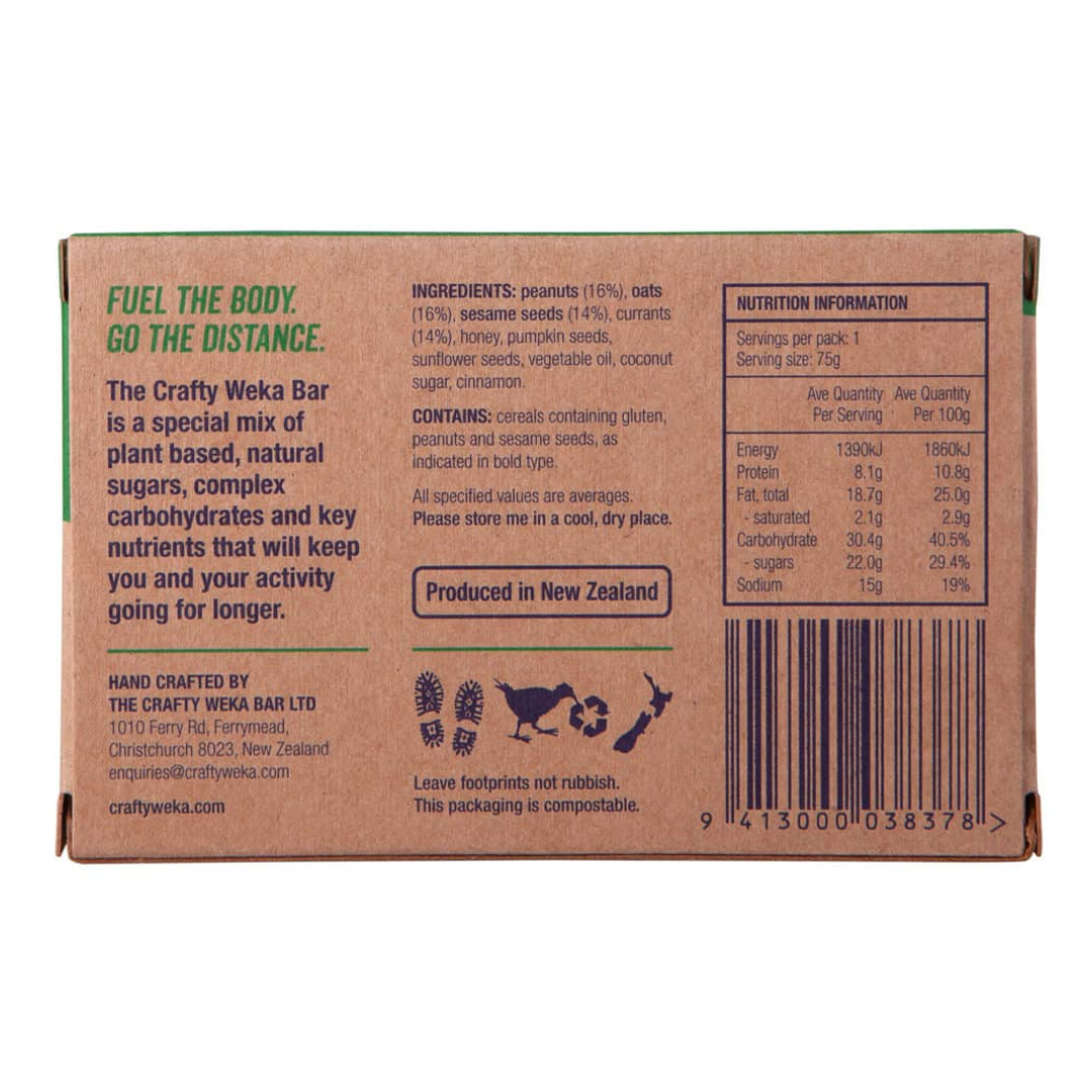 Crafty Weka Original Muesli Bar 75g