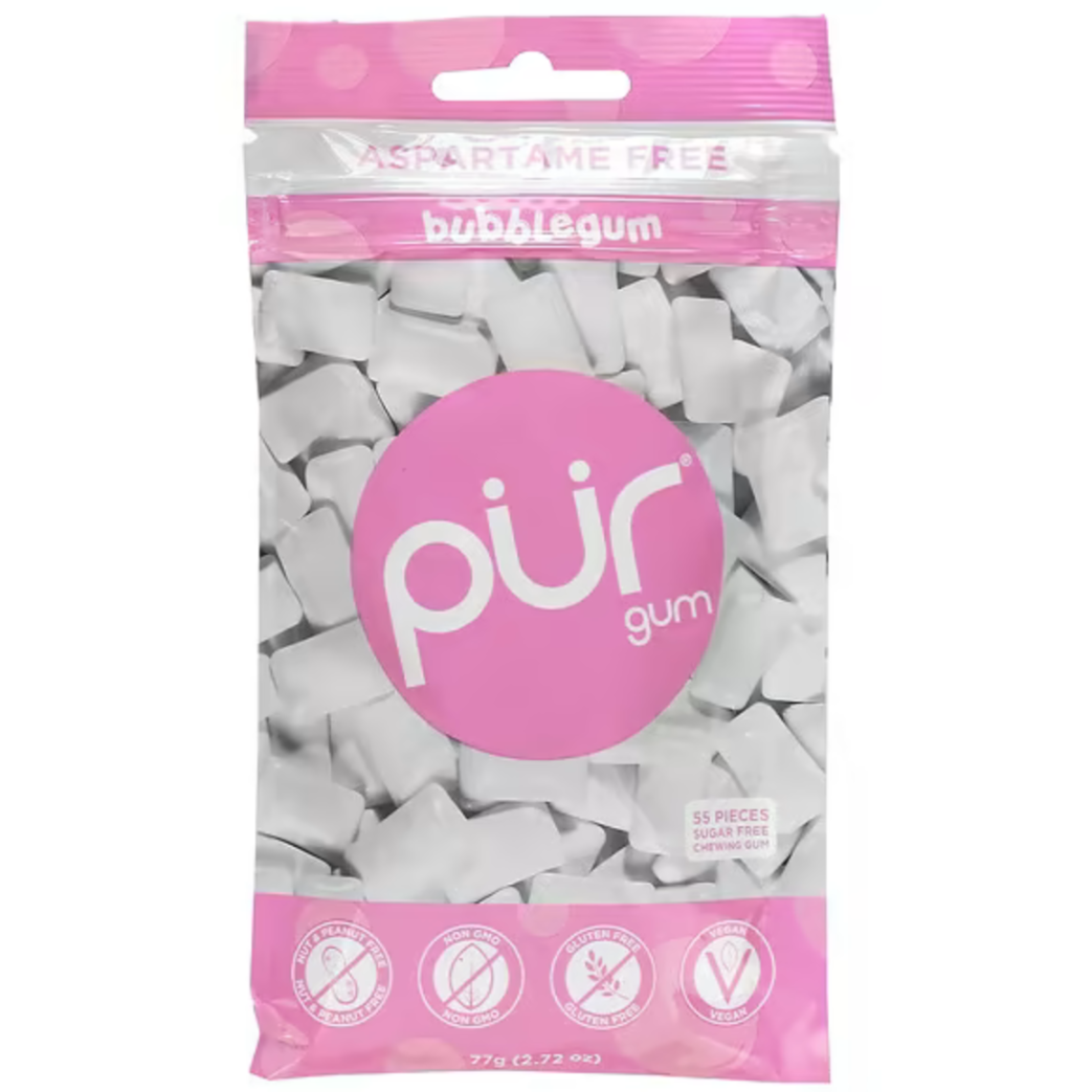 Pur Bubblegum Gum Bag 77g