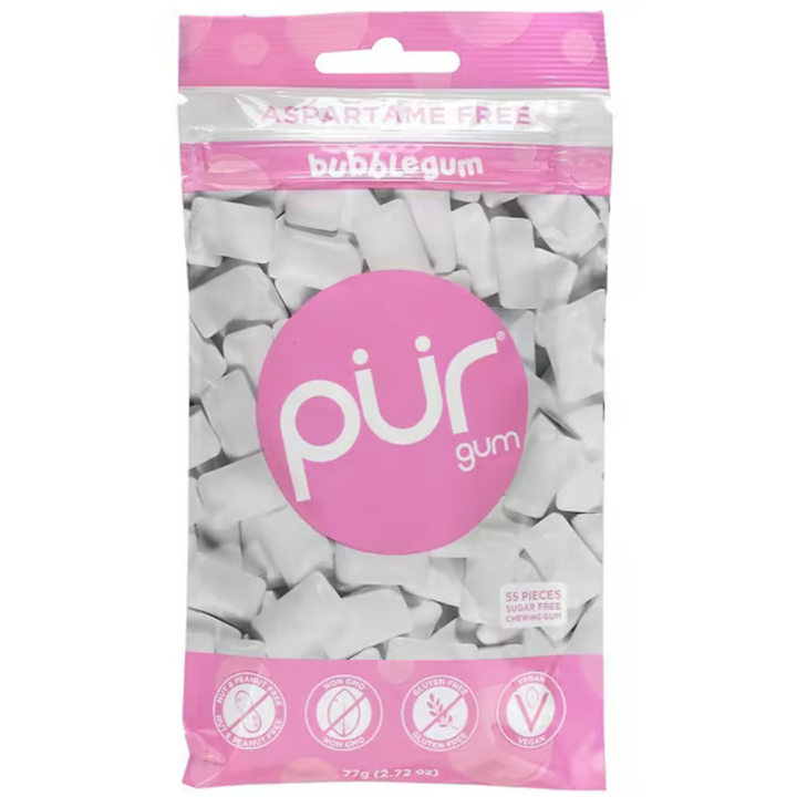 Pur Bubblegum Gum Bag 77g