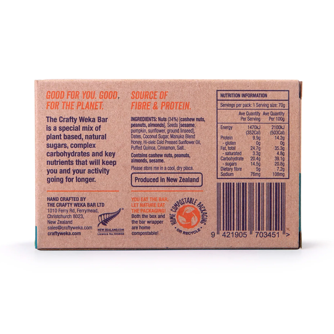 Crafty Weka Nutty Caramel Bar 75g
