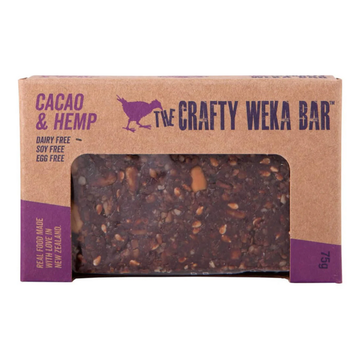 Crafty Weka Cacao & Hemp Muesli Bar 75g