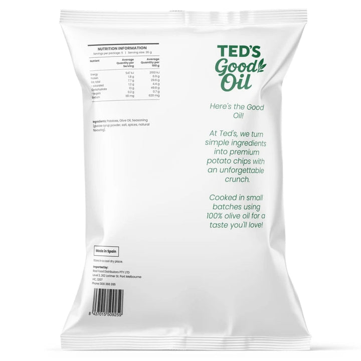 Ted's Good Olive Oil Potato Chips Rosemary Garlic 130g