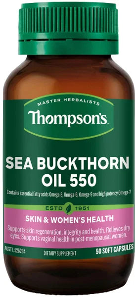 Thompsons Sea Buckthorn Oil 550mg 50c