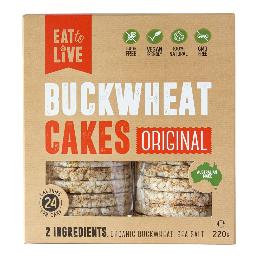 Eat To Live Buckwheat Cakes Original 220g