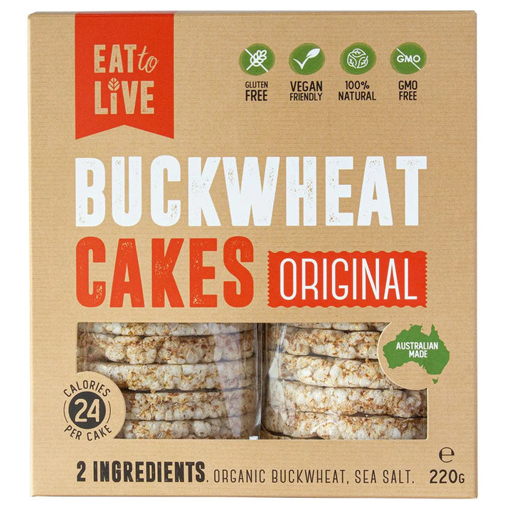 Eat To Live Buckwheat Cakes Original 220g