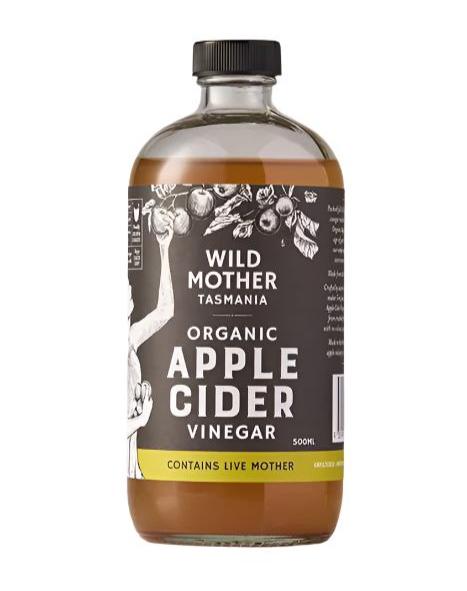 Wild Mother Tasmania Organic Apple Cider Vinegar 500ml